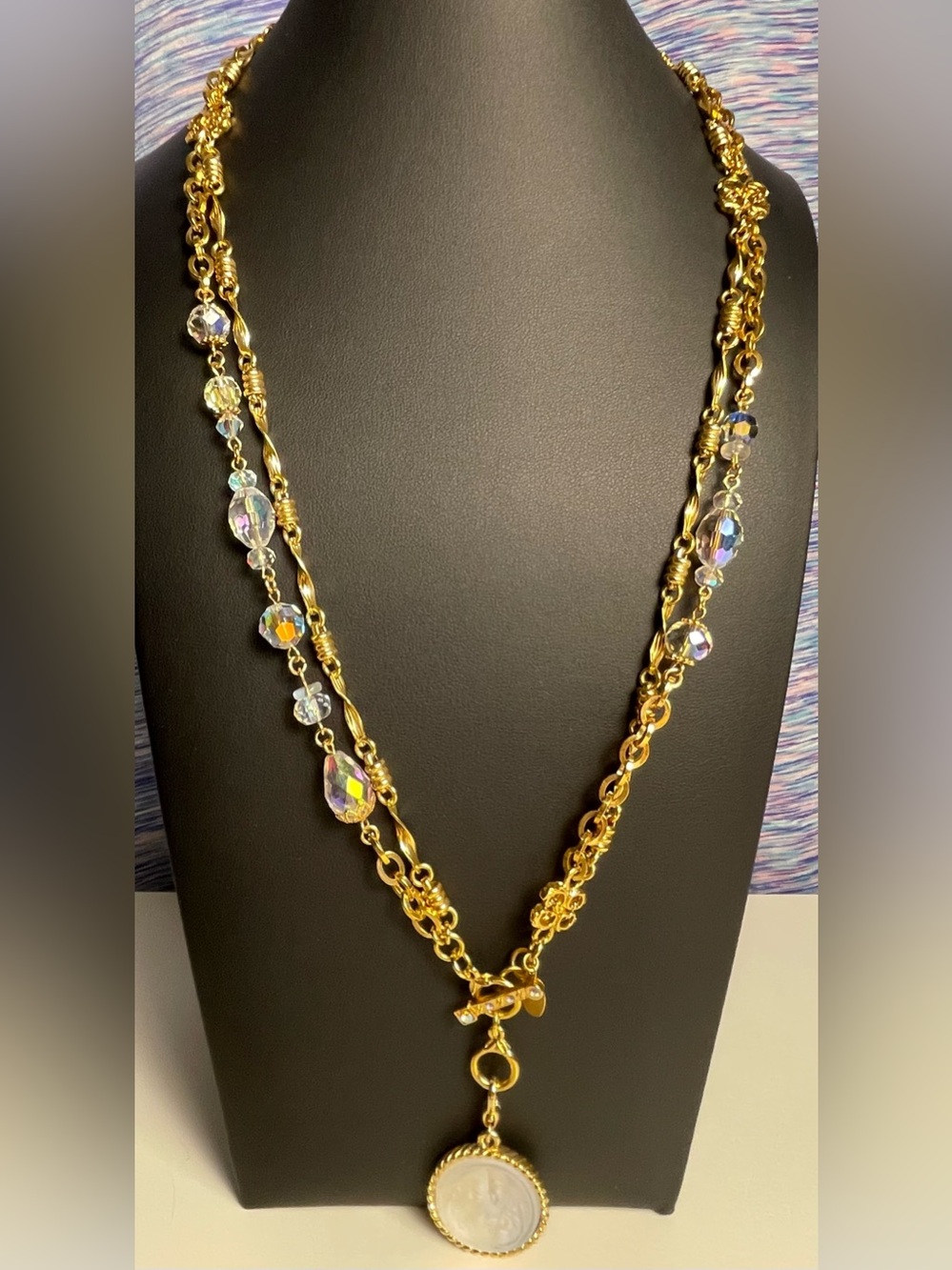 VINTAGE KIRK’S FOLLY 26” NECKLACE & 8" Matching bracelet "Love Never Dies